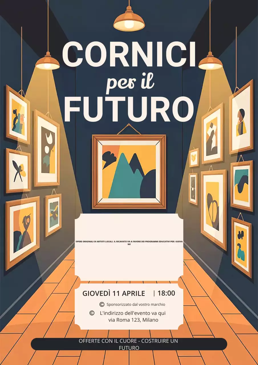 Manifesto della mostra d'arte moderna della Marina