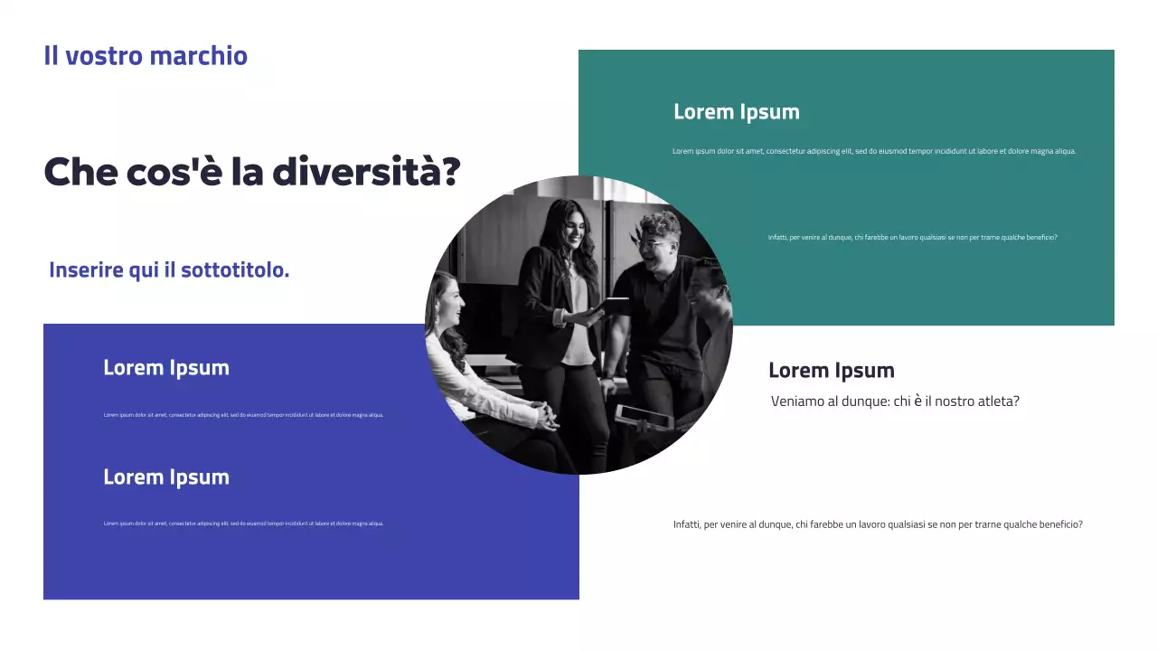 Presentazione della campagna Blue Modern