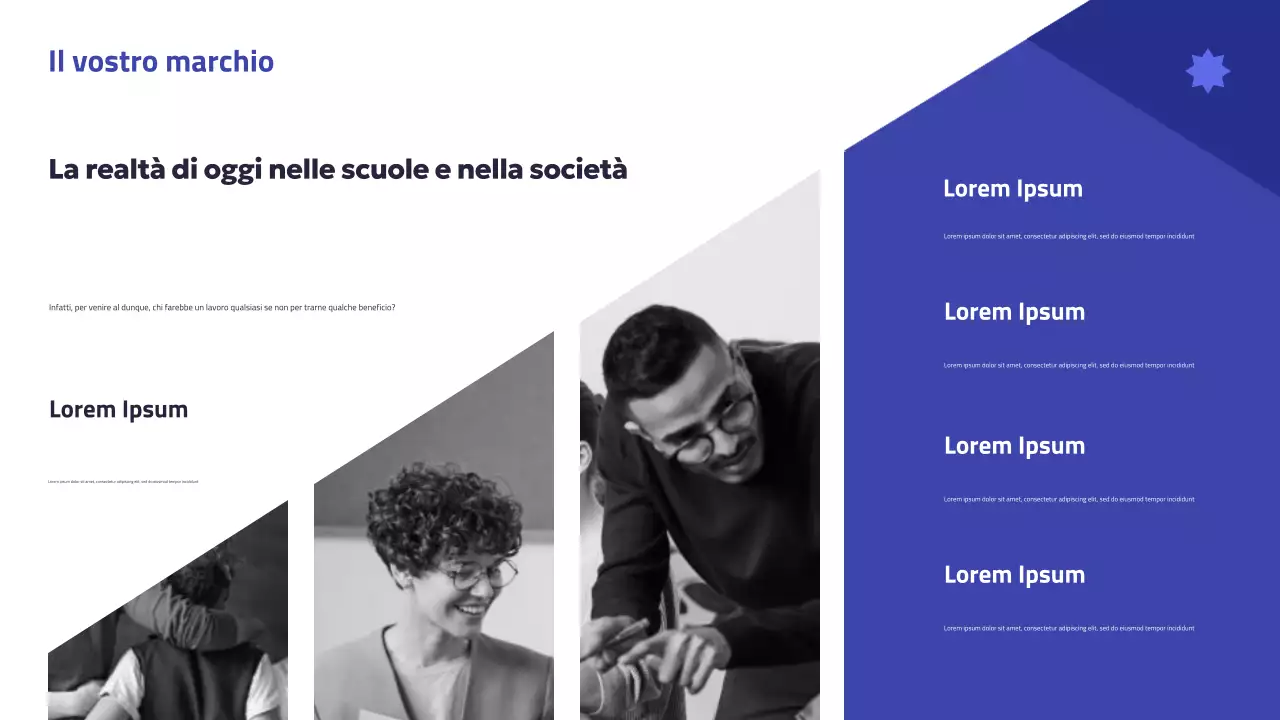 Presentazione della campagna Blue Modern