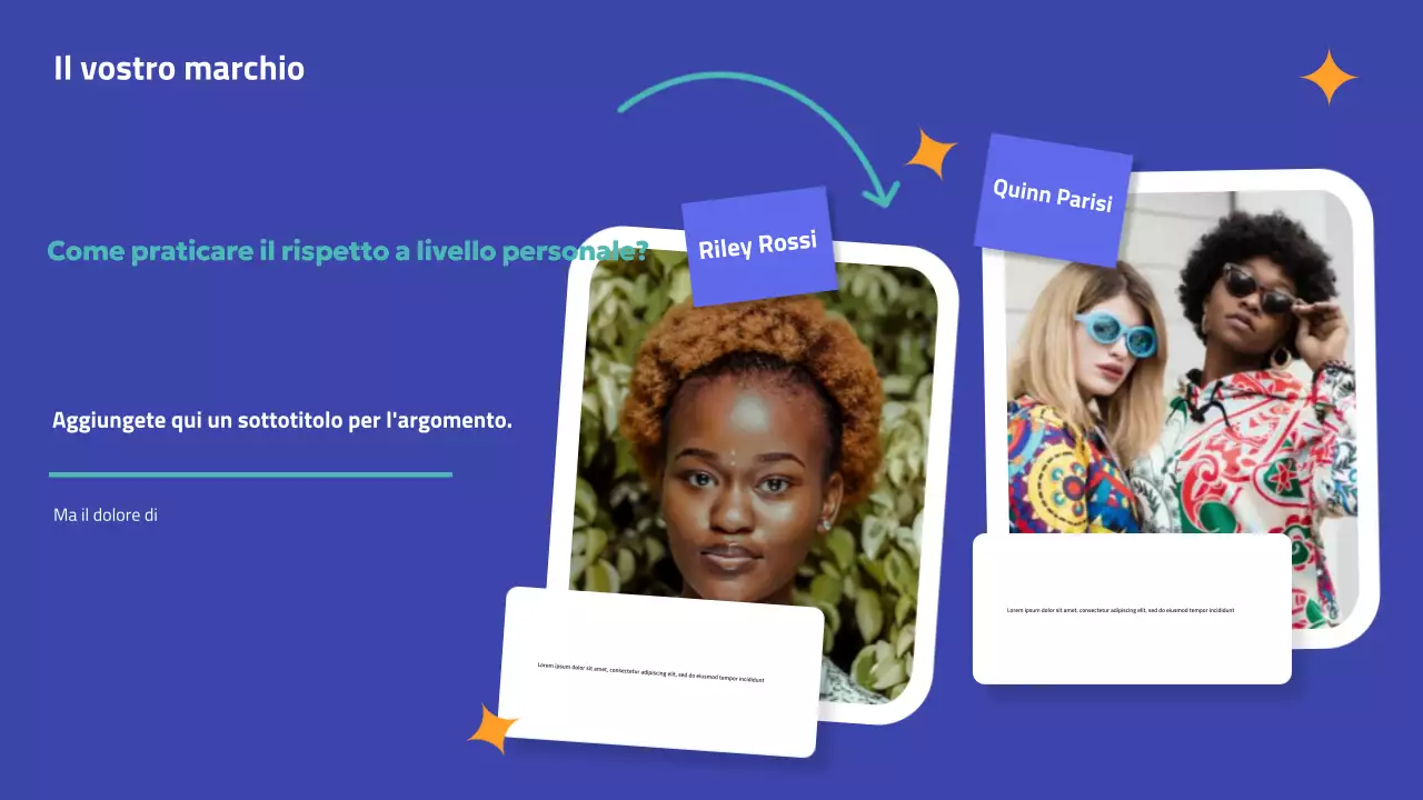 Presentazione della campagna Blue Modern