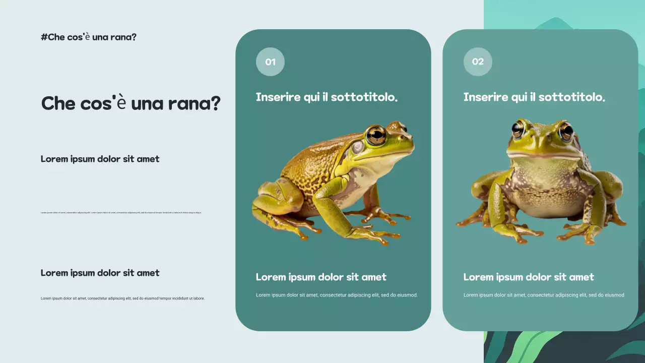 Presentazione artistica sulla biodiversità verde