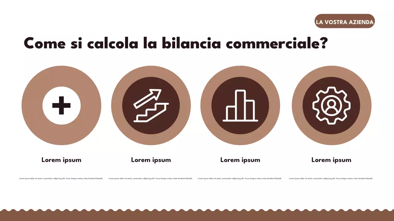 Presentazione commerciale retrò marrone