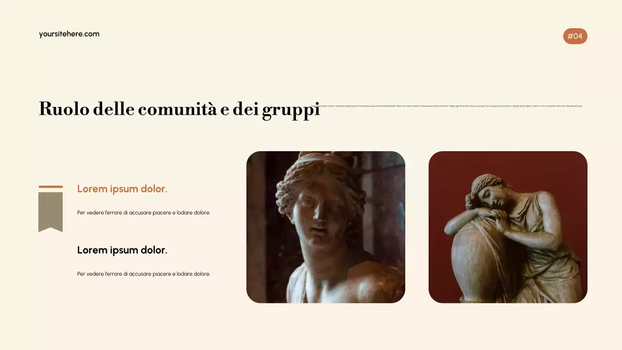 Presentazione elegante della cultura Gold