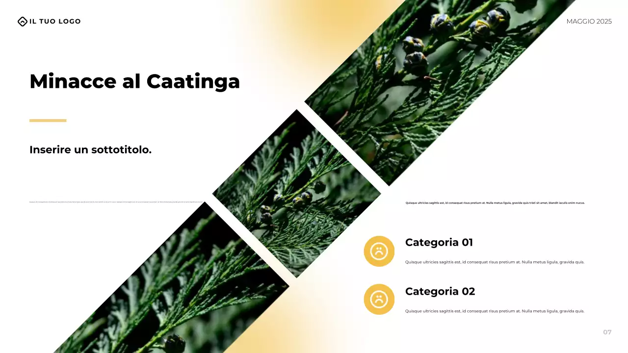 Presentazione della conferenza aziendale moderna gialla