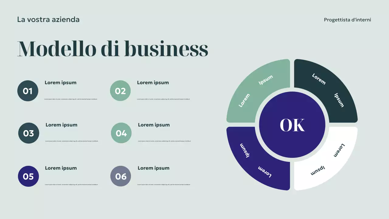 Presentazione del design degli interni moderni della Marina