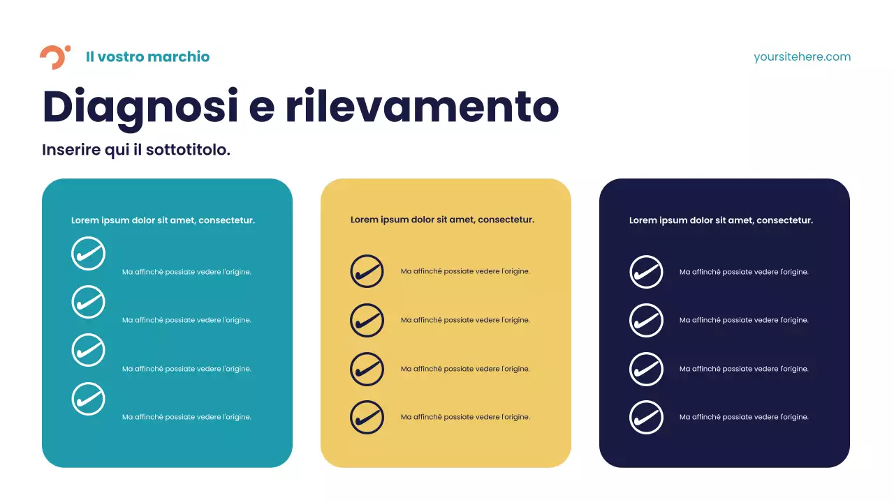 Presentazione della malattia astratta blu