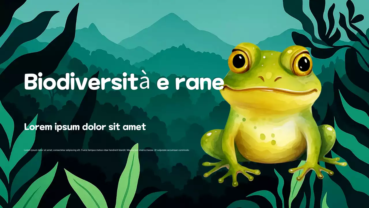 Presentazione artistica sulla biodiversità verde