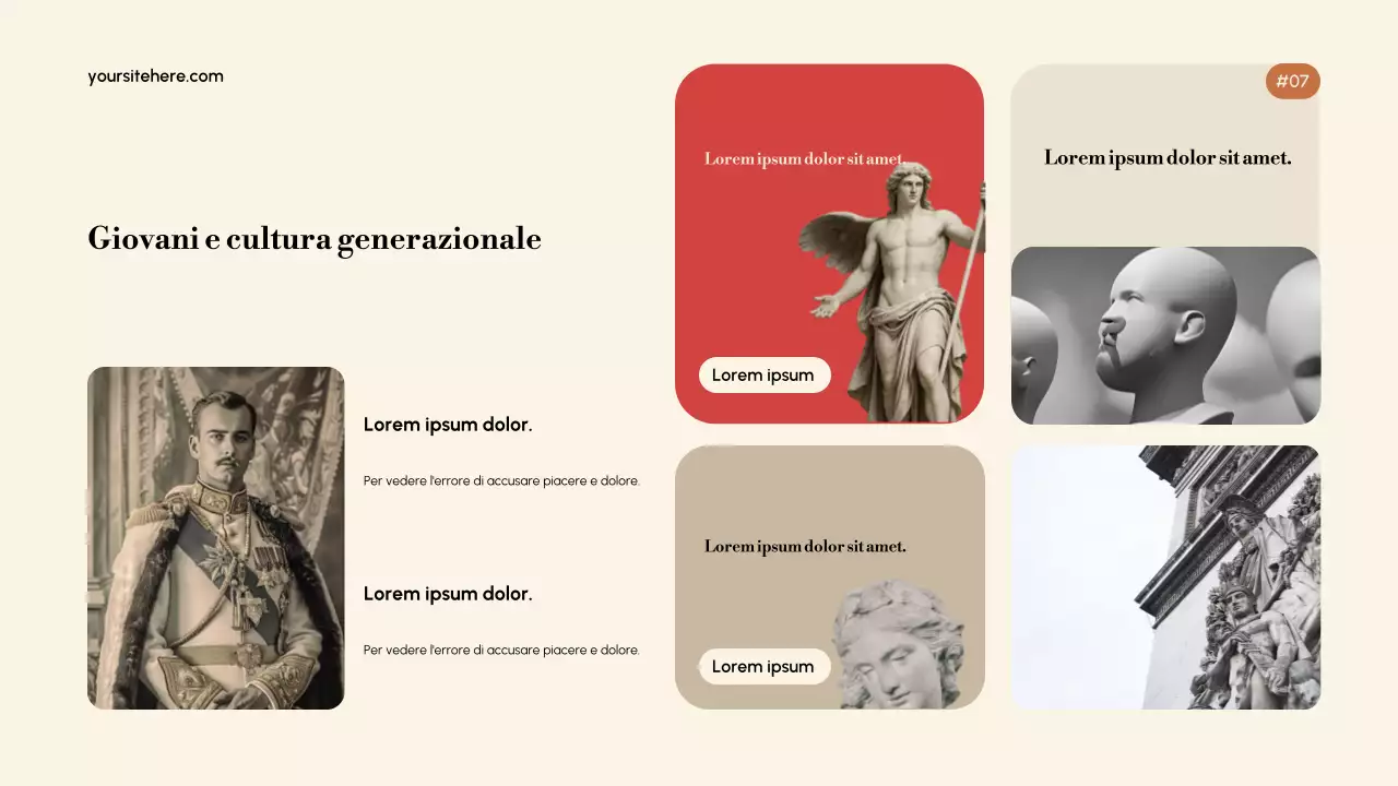 Presentazione elegante della cultura Gold