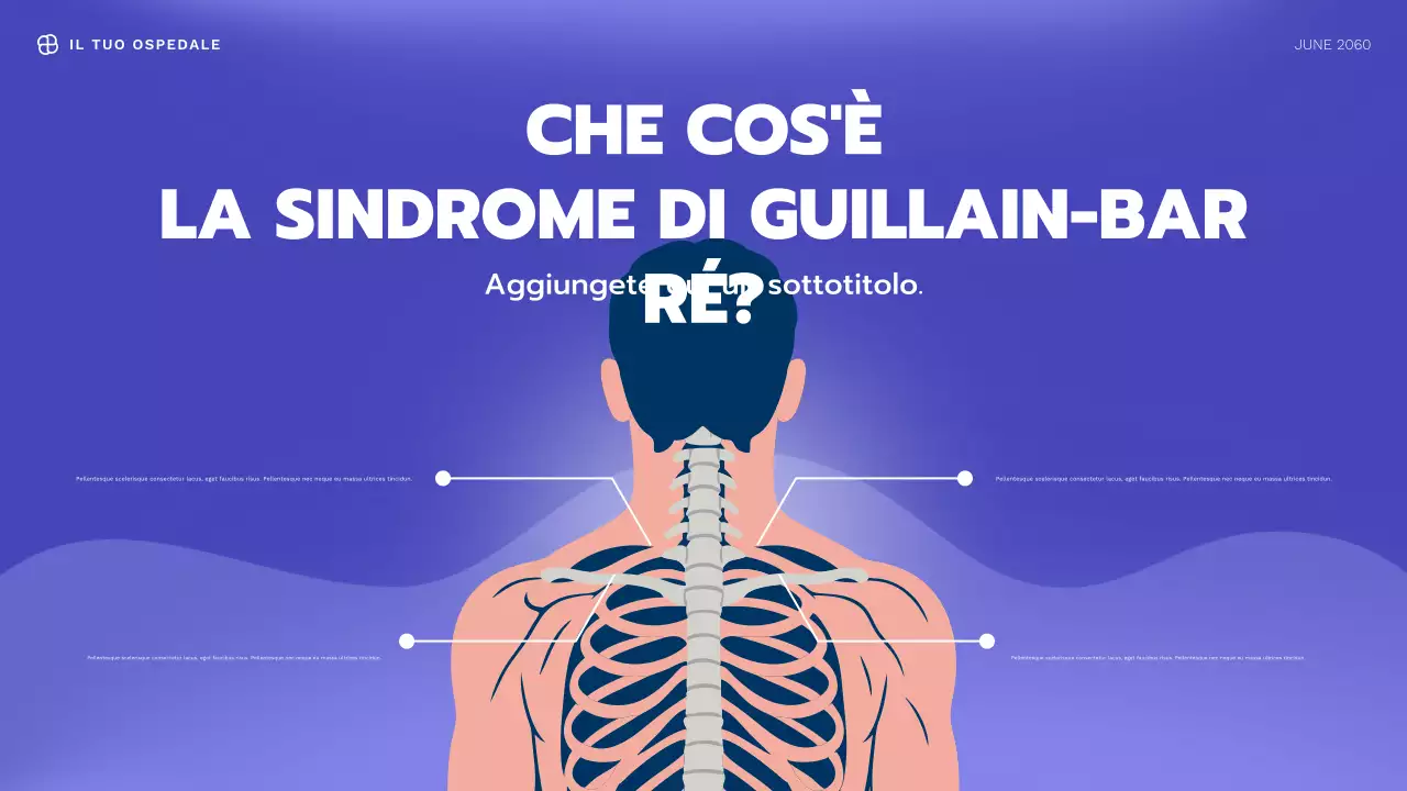 Presentazione informativa sulla salute moderna blu