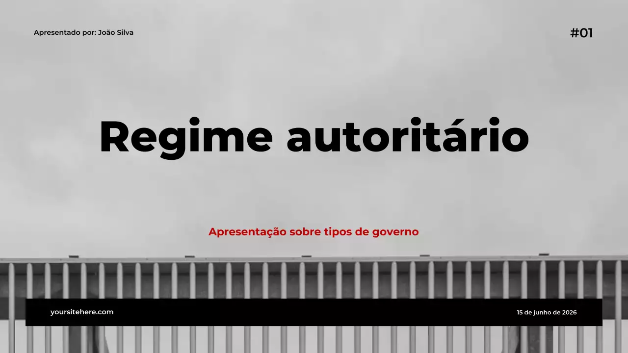 Palestra sobre Governo Moderno Cinza