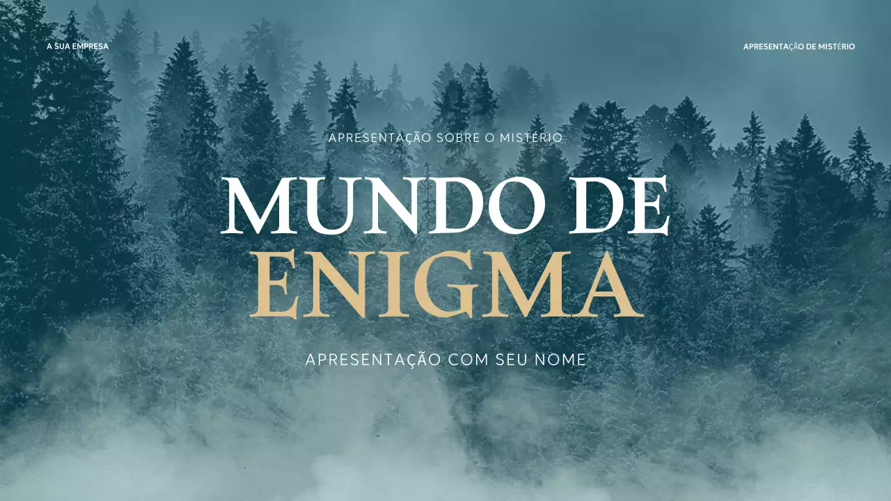 Apresentação Misteriosa Teal