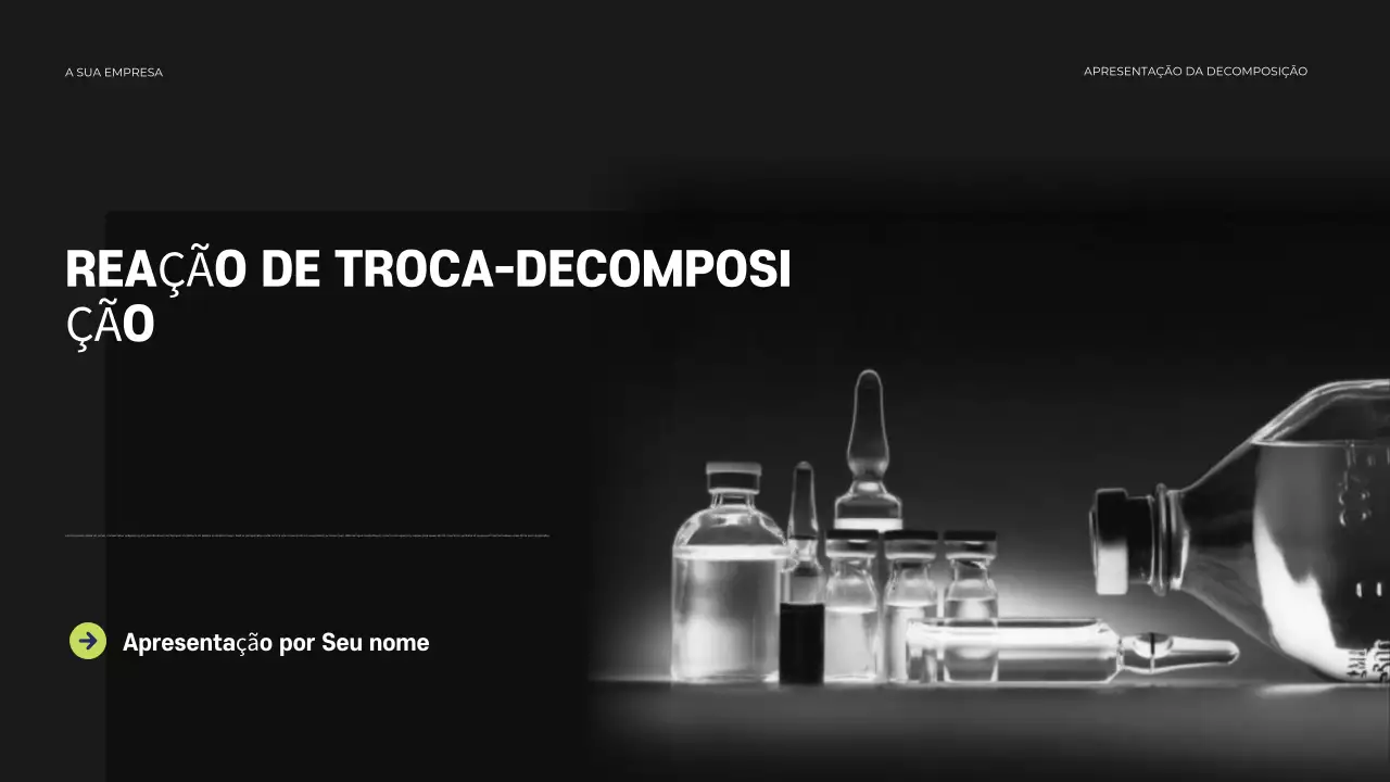 Apresentação de Química Moderna Negra