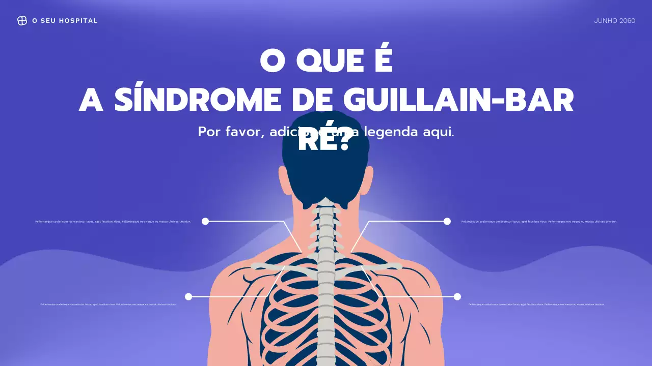 Apresentação de Informações sobre Saúde Moderna Azul