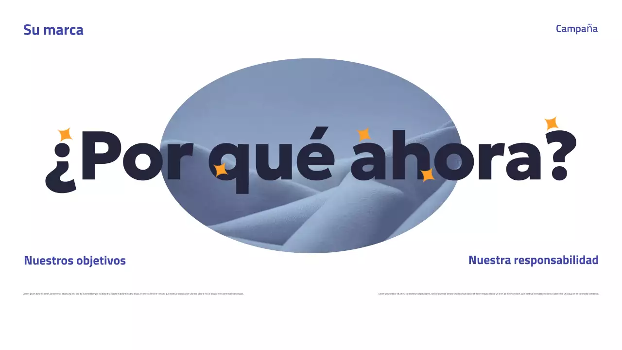 Presentación de la campaña Blue Modern