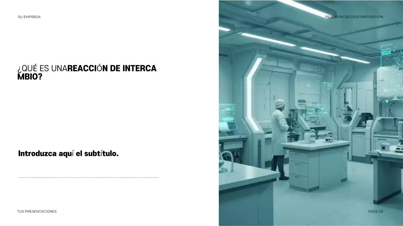 Presentación de la química moderna negra