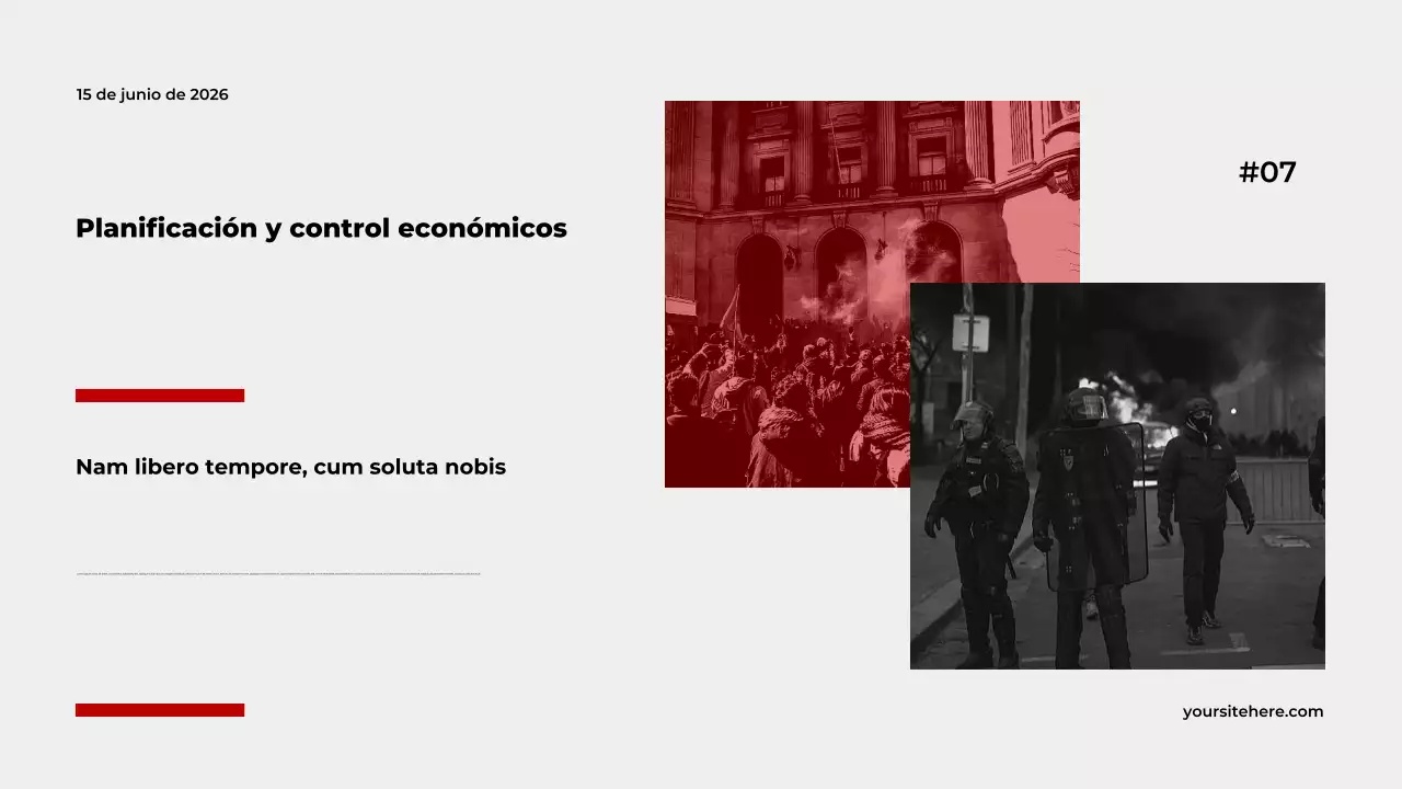 Presentación de la conferencia sobre el gobierno moderno gris