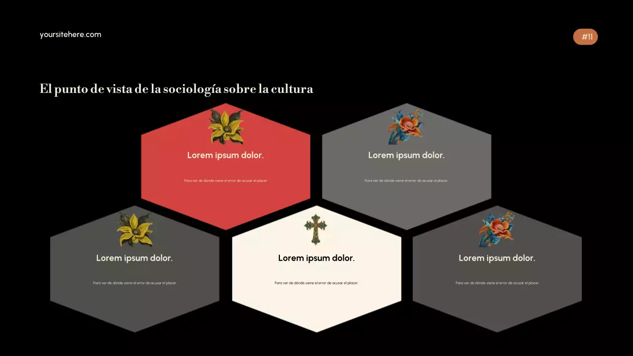 Presentación de la cultura elegante del oro