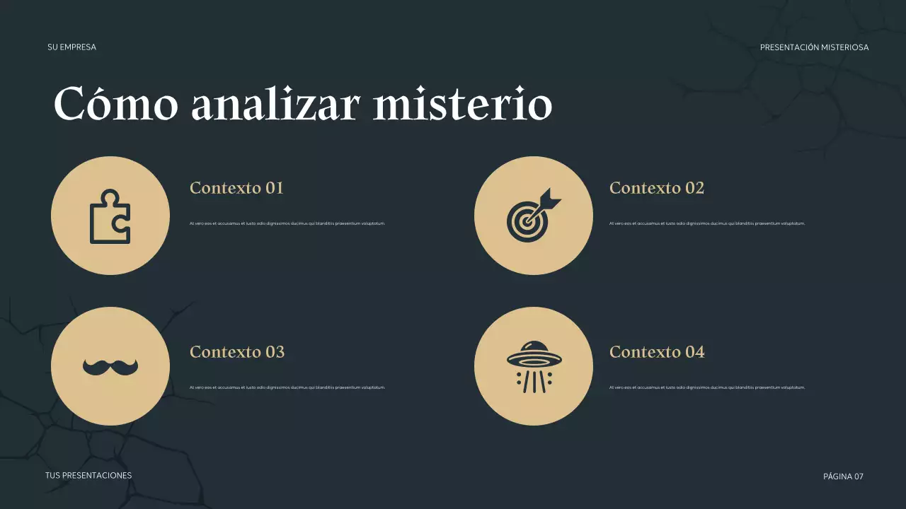 Presentación misteriosa de Teal