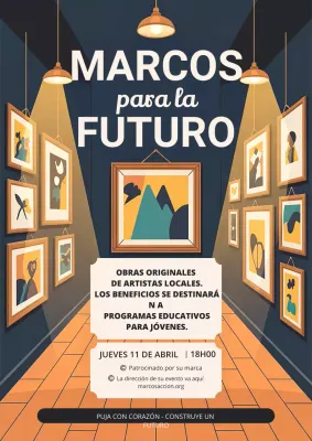 Cartel de la exposición de arte moderno de la Marina