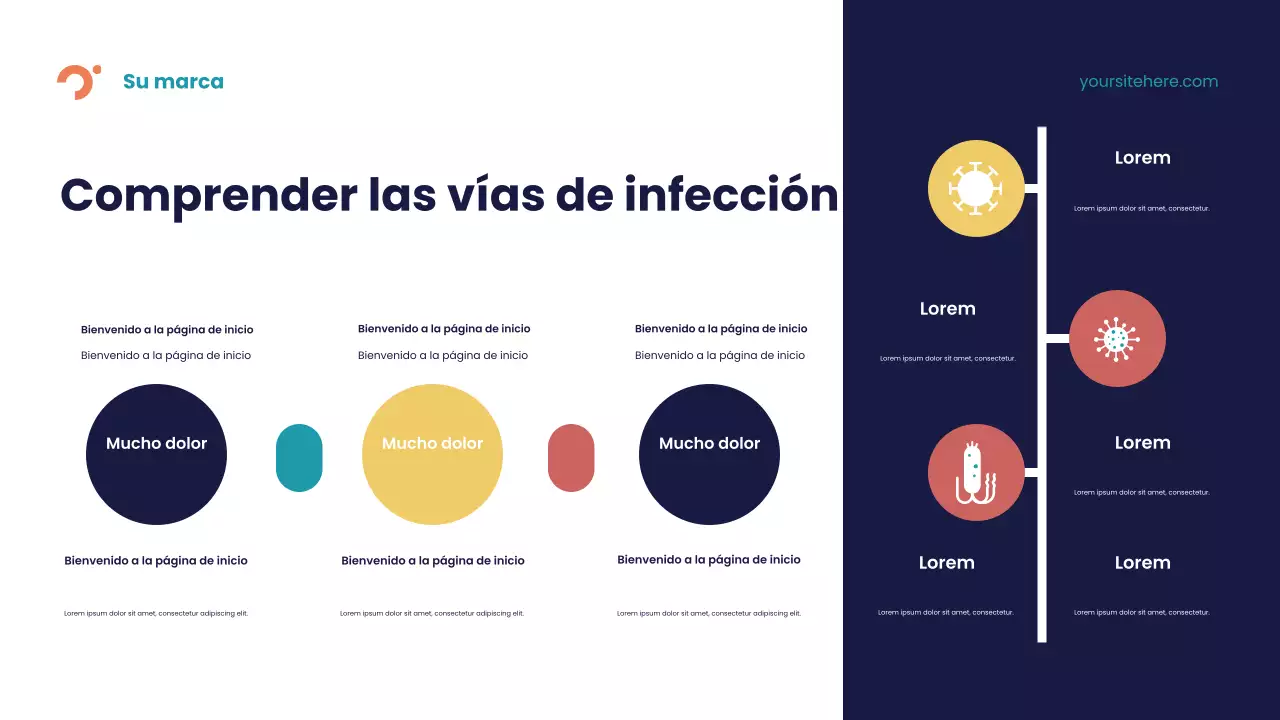 Presentación de la enfermedad abstracta azul