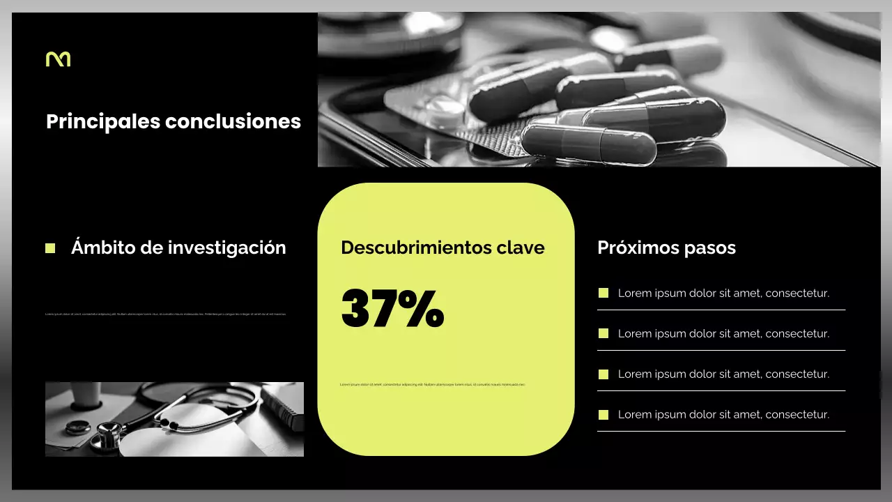 Presentación de atención médica moderna para negros