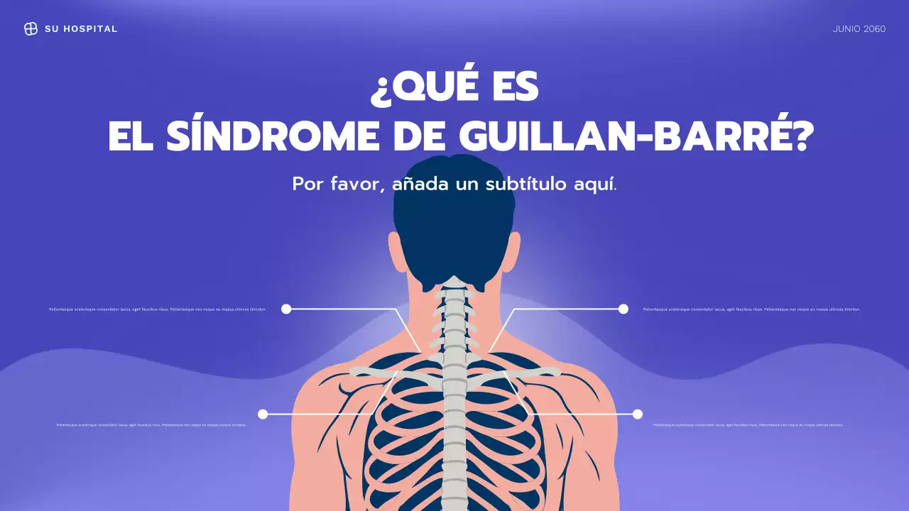 Presentación de información sobre salud moderna de Blue