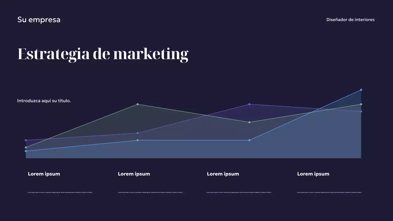 Presentación de diseño de interiores moderno de la Marina