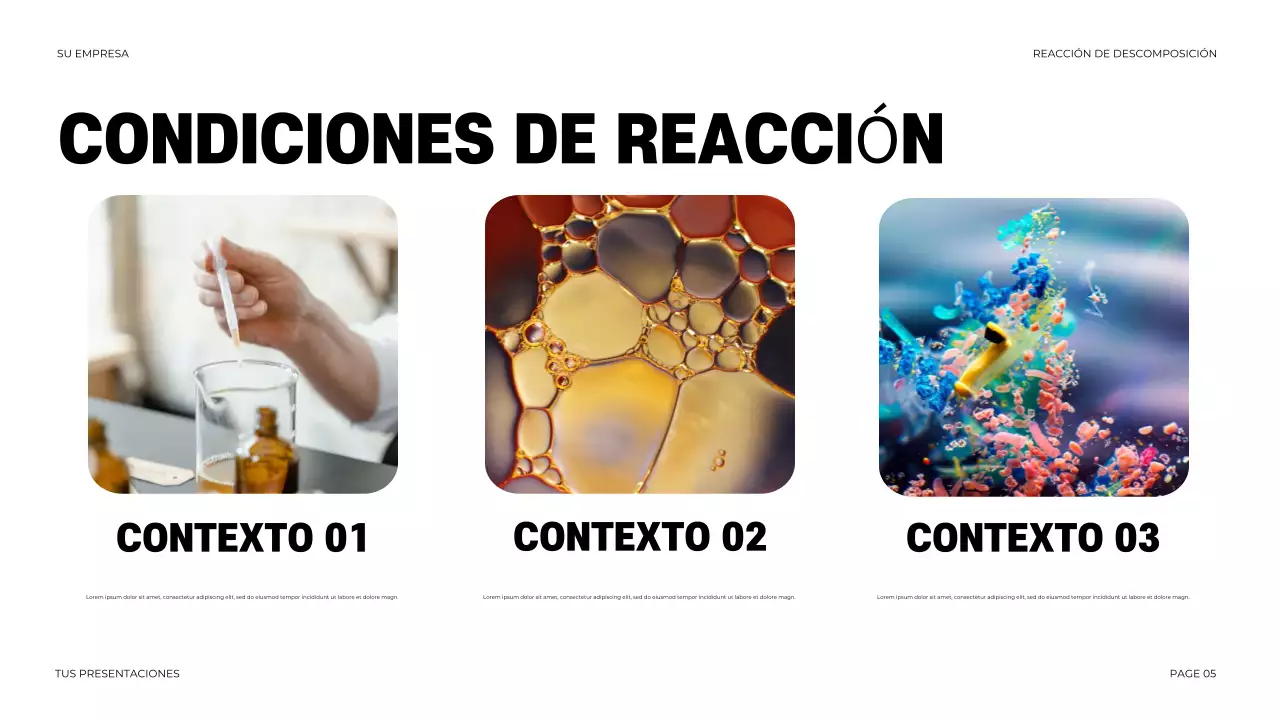 Presentación de la química moderna negra