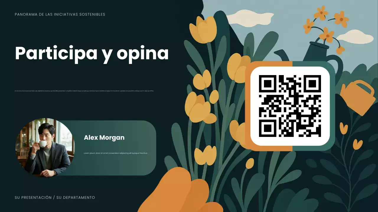 Presentación de sostenibilidad moderna y ecológica