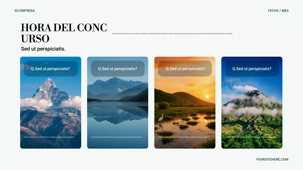 Presentación de naturaleza minimalista verde