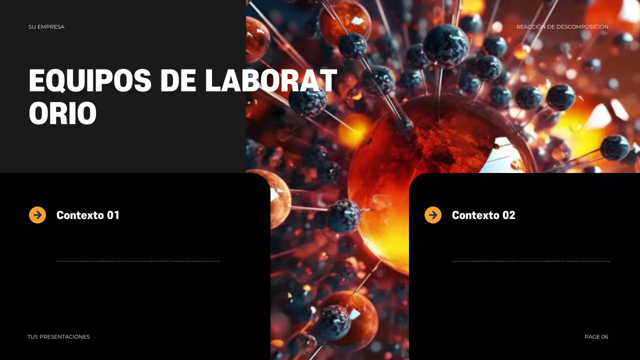 Presentación de la química moderna negra