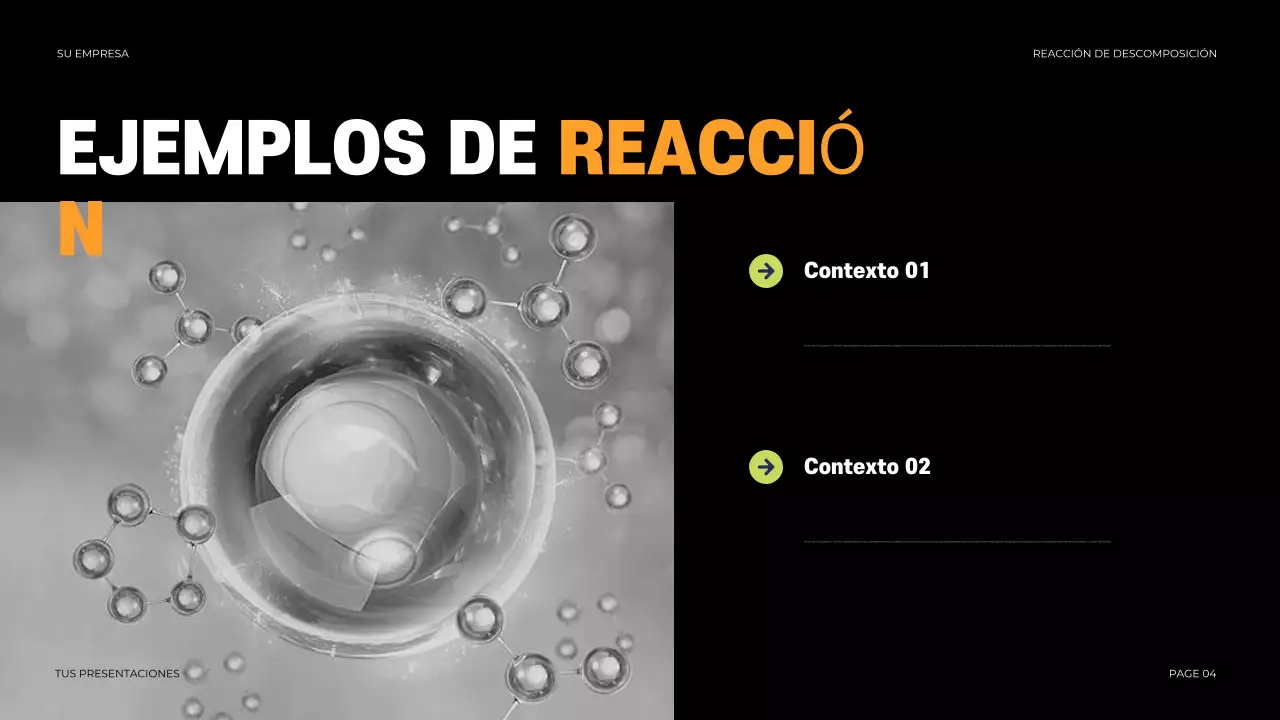 Presentación de la química moderna negra