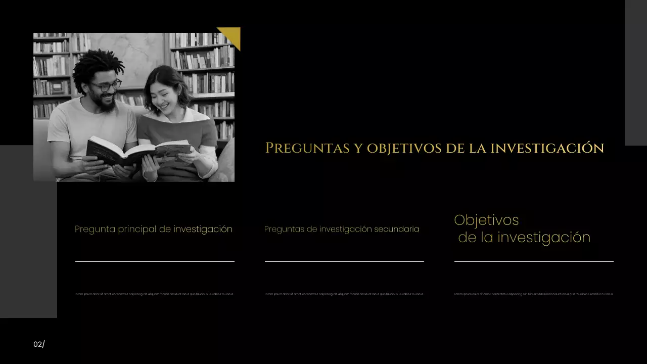 Presentación de la propuesta de investigación moderna negra