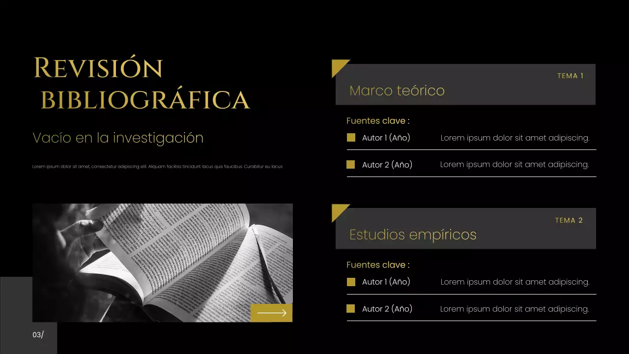 Presentación de la propuesta de investigación moderna negra