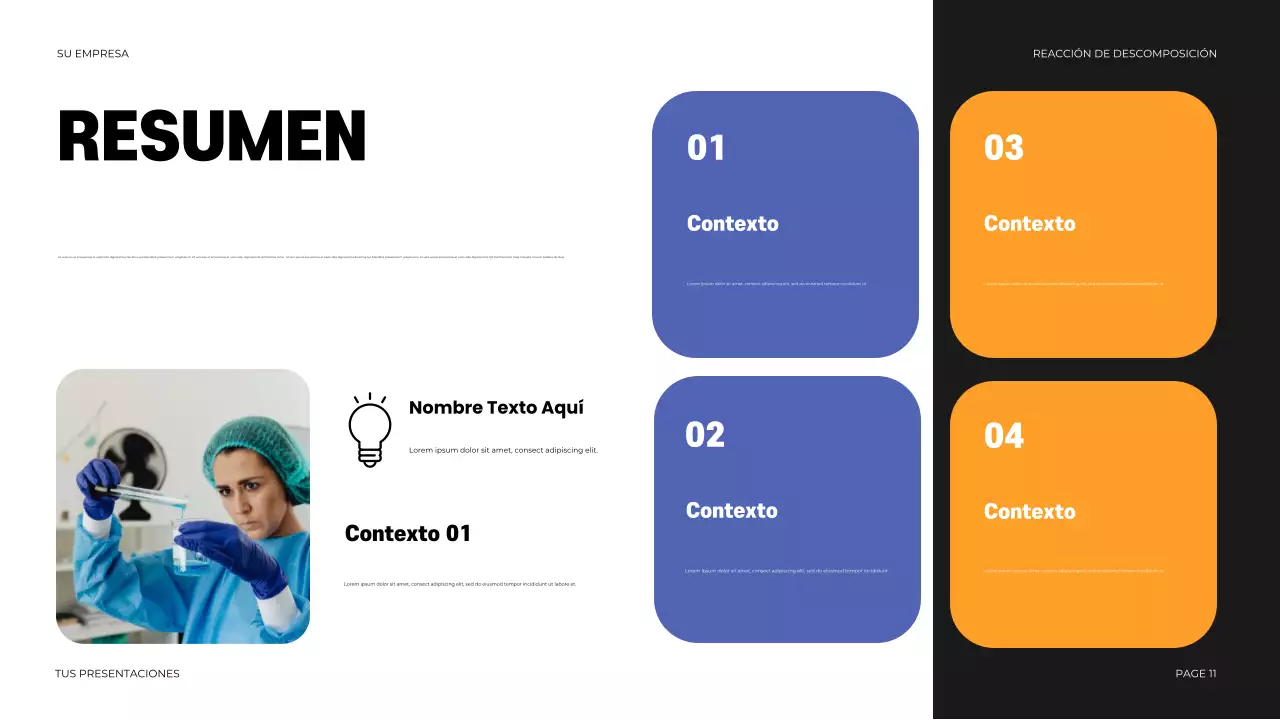 Presentación de la química moderna negra