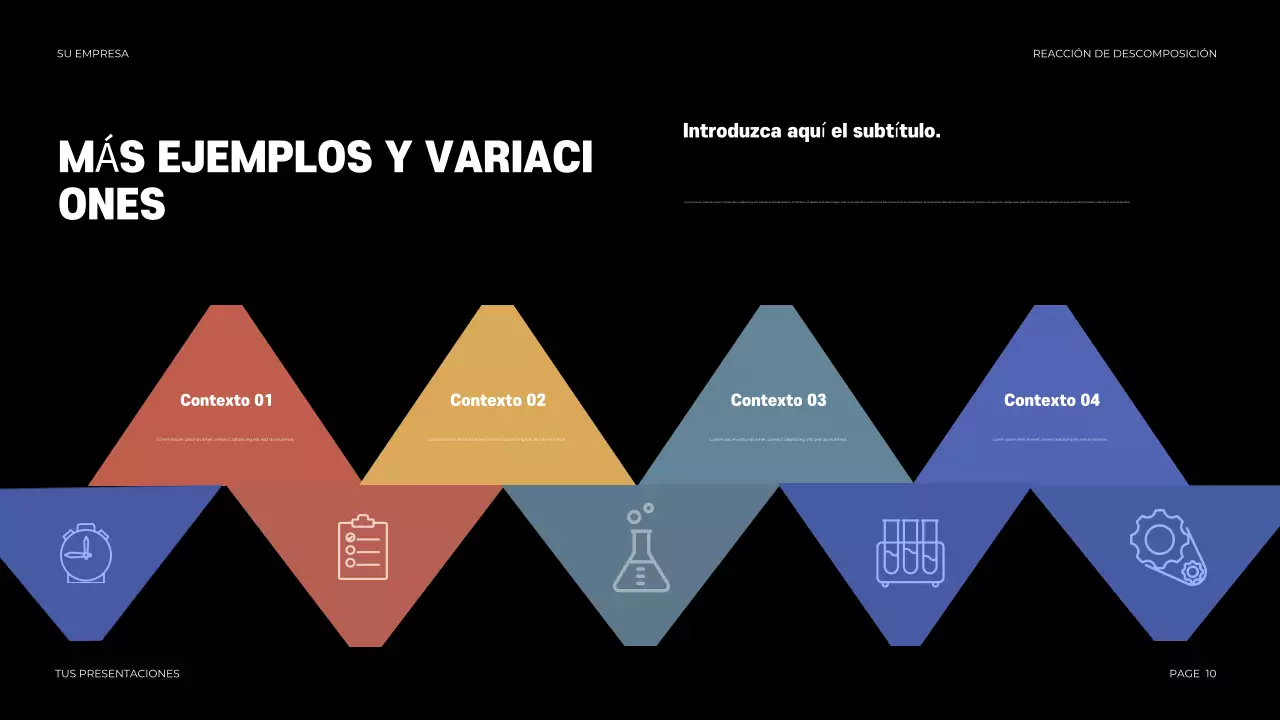 Presentación de la química moderna negra