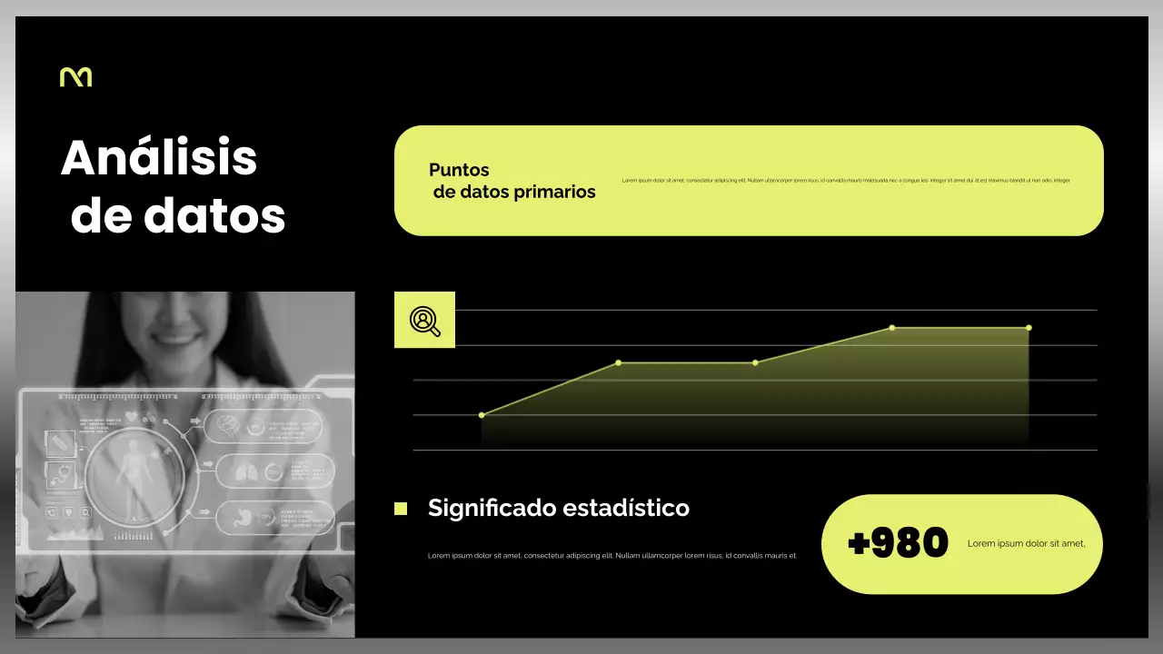 Presentación de atención médica moderna para negros