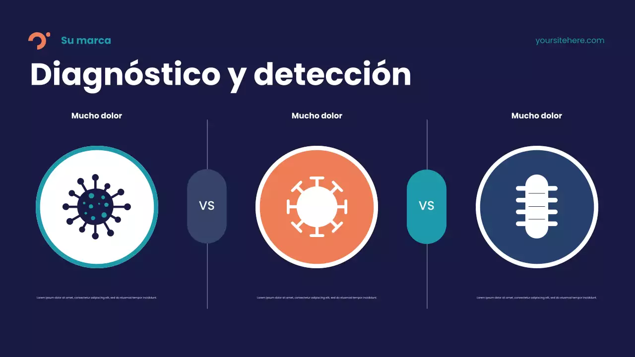 Presentación de la enfermedad abstracta azul