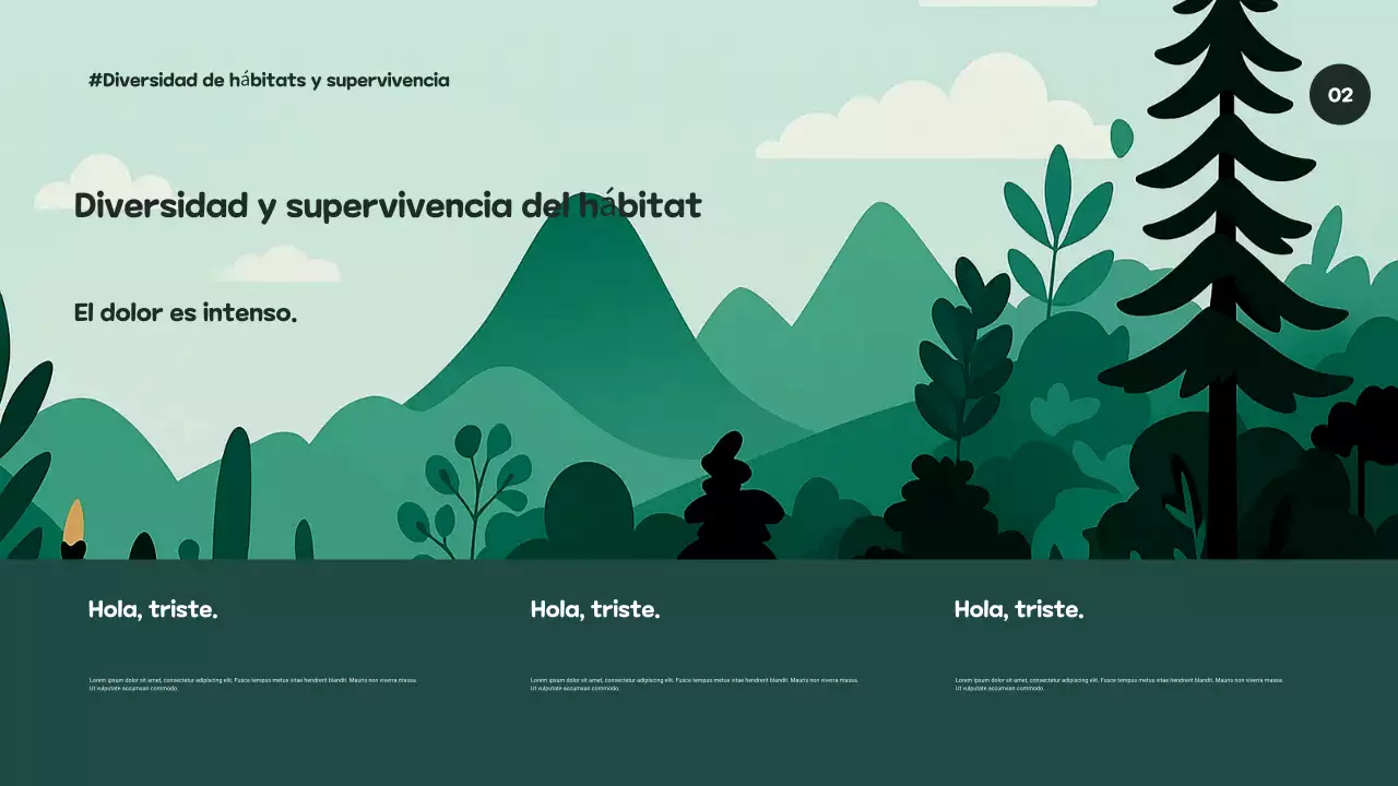 Presentación artística sobre biodiversidad verde