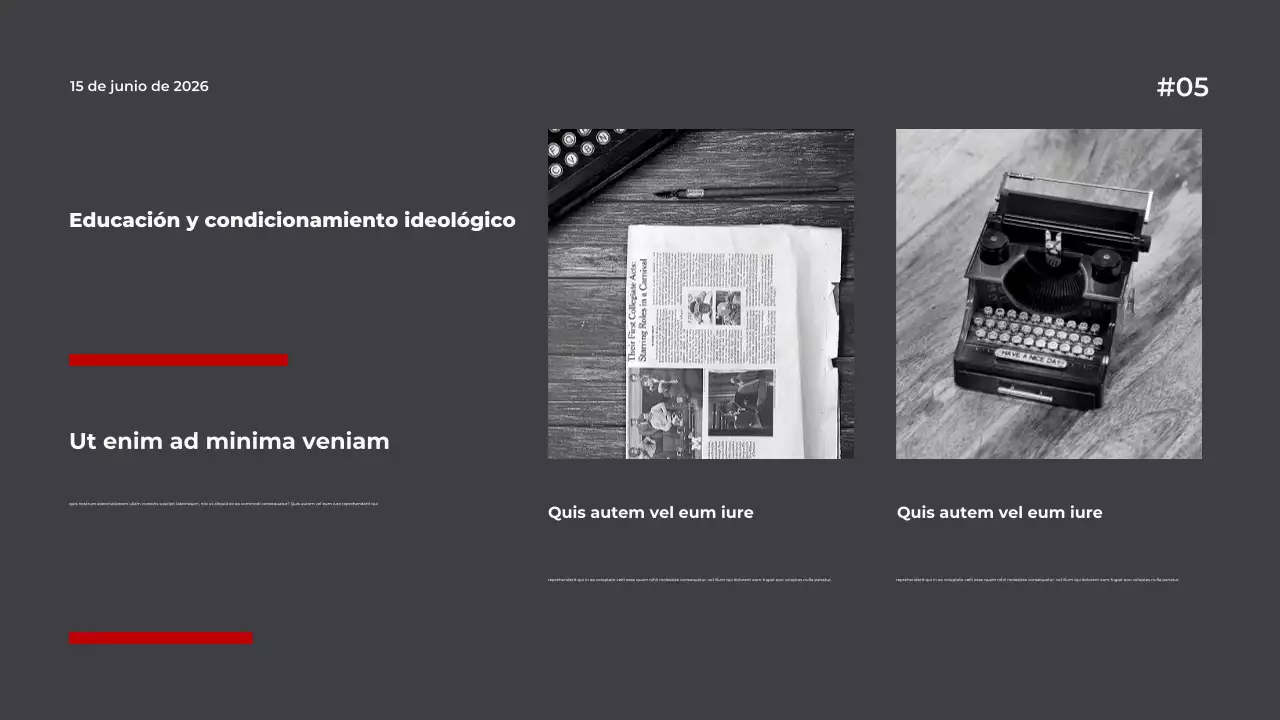 Presentación de la conferencia sobre el gobierno moderno gris