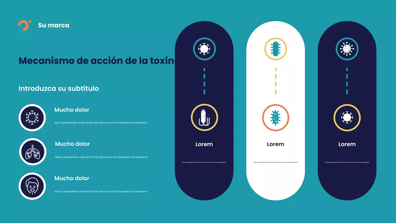 Presentación de la enfermedad abstracta azul