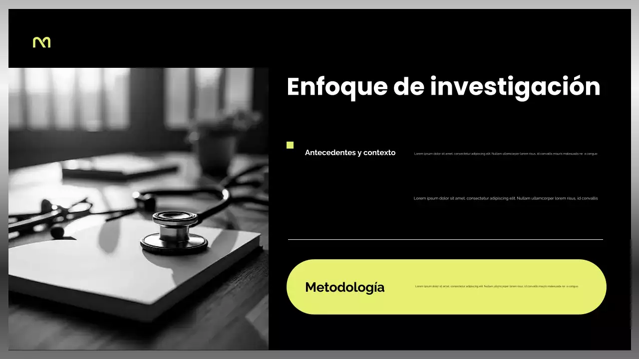 Presentación de atención médica moderna para negros