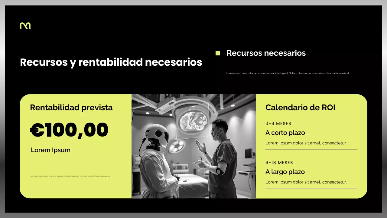 Presentación de atención médica moderna para negros