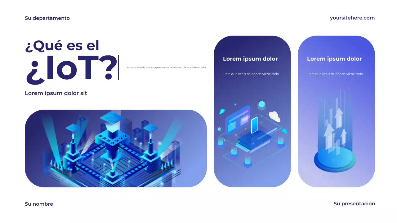 Presentación de tecnología moderna azul