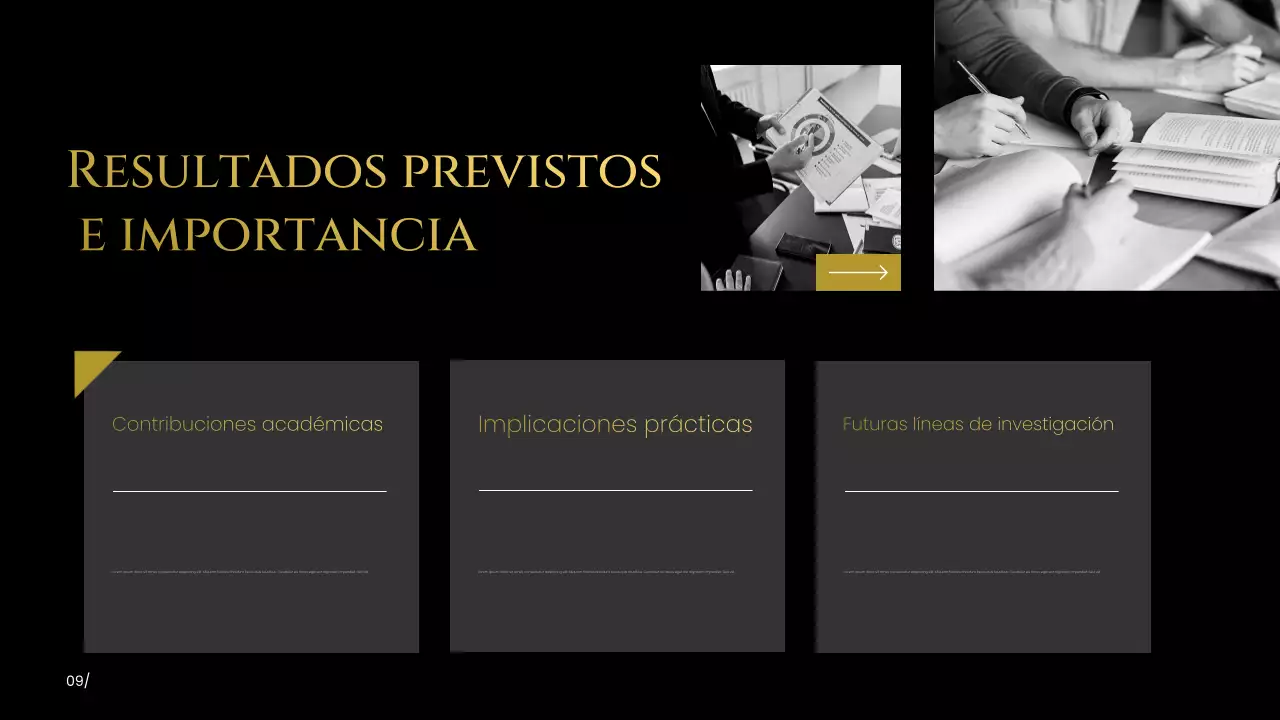 Presentación de la propuesta de investigación moderna negra