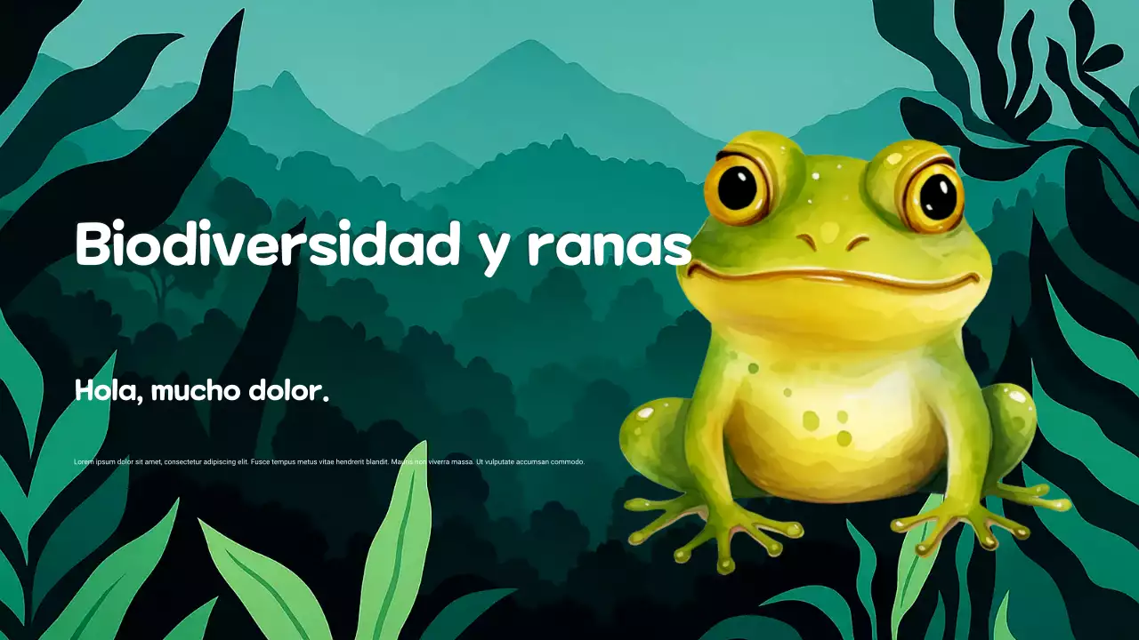 Presentación artística sobre biodiversidad verde