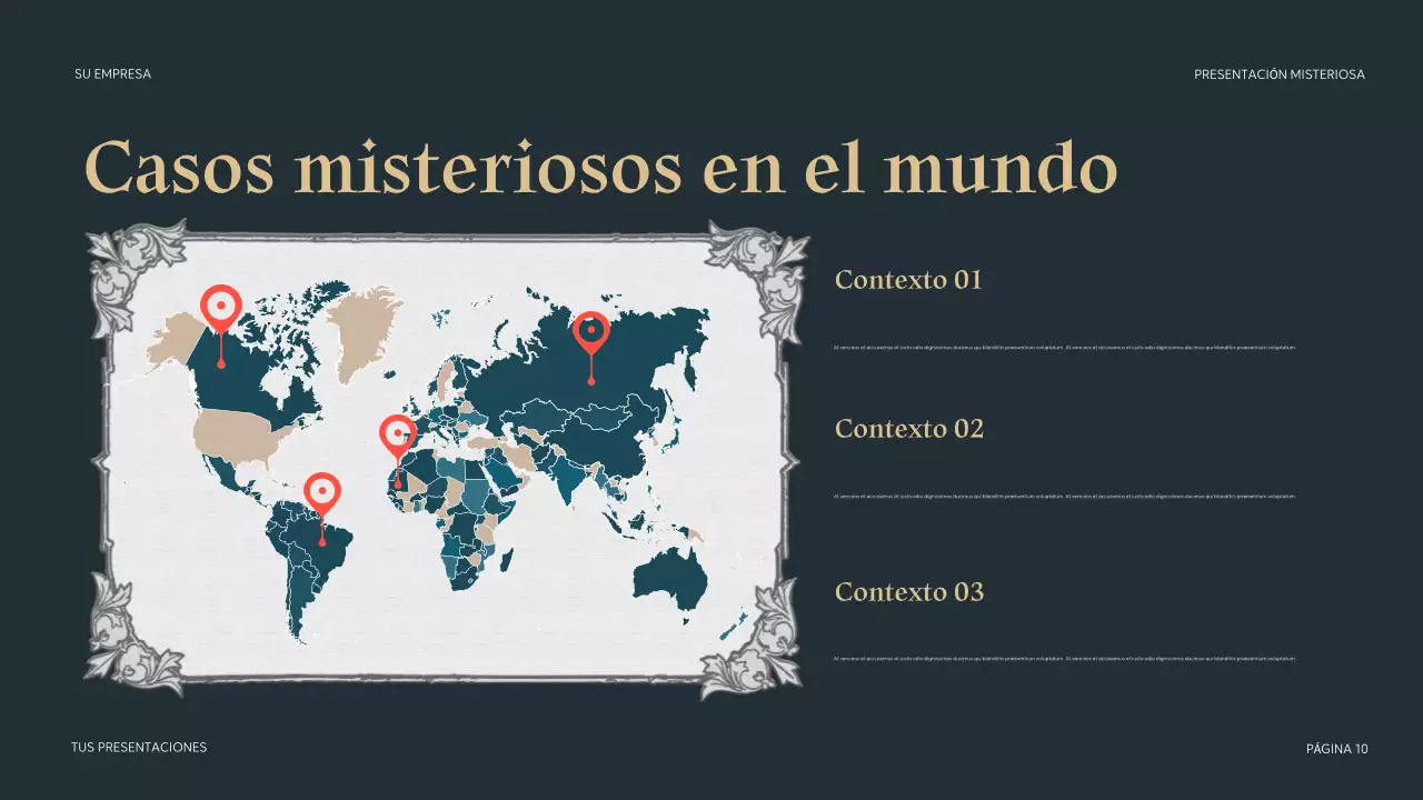 Presentación misteriosa de Teal