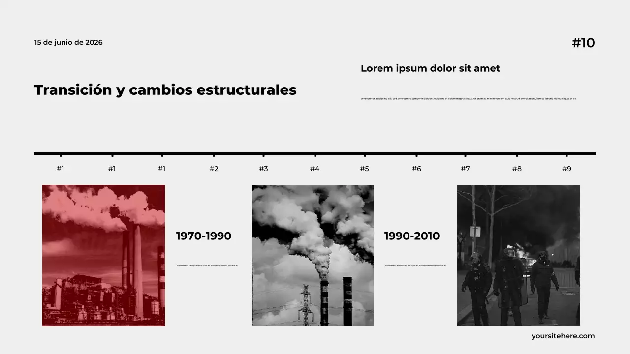 Presentación de la conferencia sobre el gobierno moderno gris
