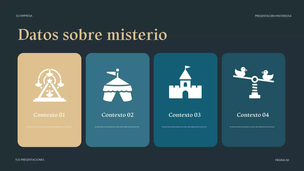 Presentación misteriosa de Teal