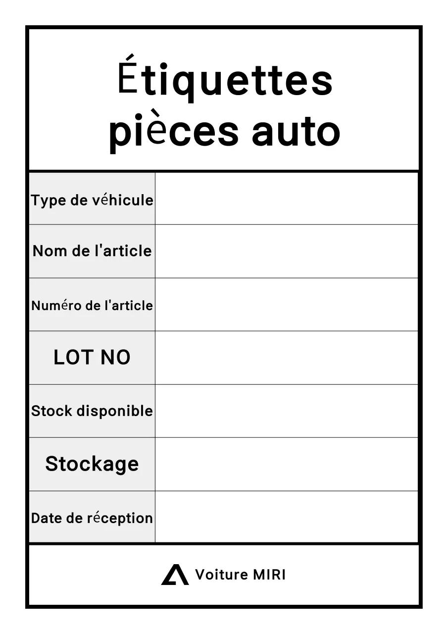 Guide de base de la voiture noire